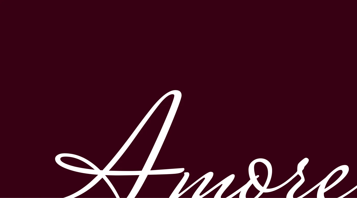 Amore — визитка, лицевая сторона